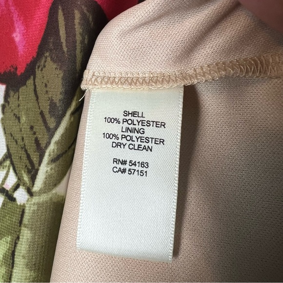 Eliza J Women’s Cold Shoulder Floral Swing Shift Dress Rose Spring Easter Sz. 4 - Picture 8 of 9